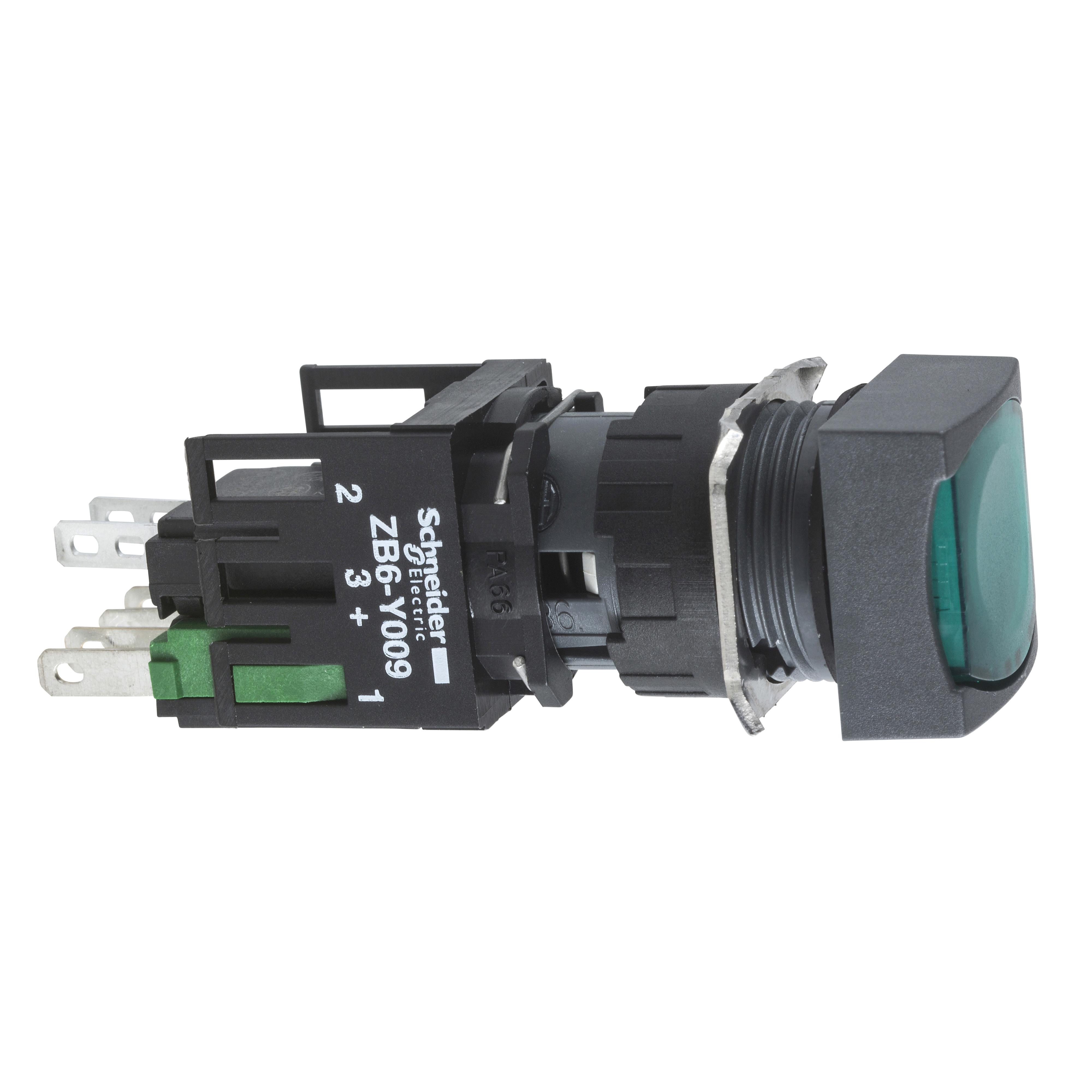 【XB6CW3B1B】GREEN ILLUMINATED PUSHBUT TO N D