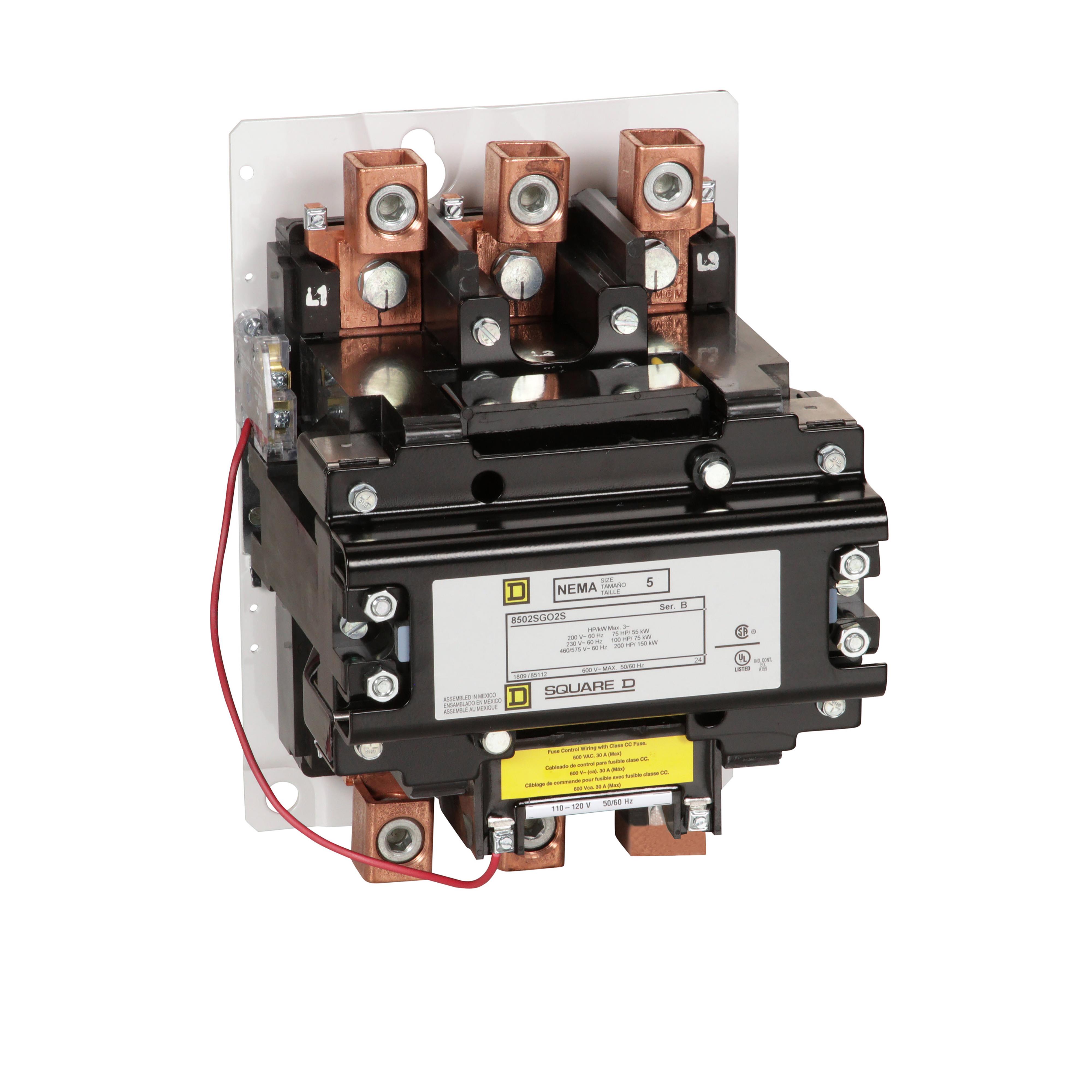 CONTACTOR 600VAC 270AMP NEMA +OP【8502SGO2V02S】