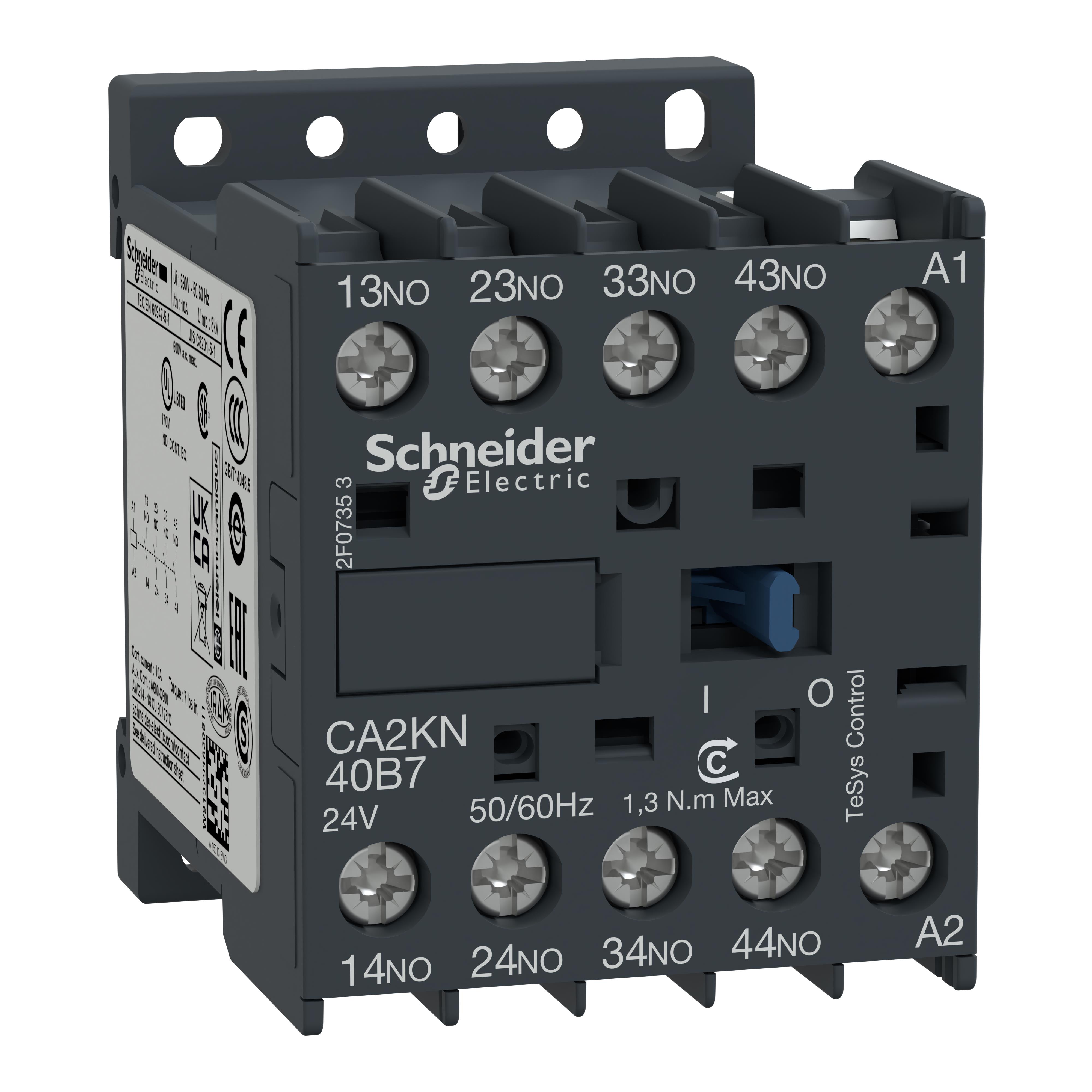 K CONTROL RELAY 4NO 110V AC COIL【CA2KN40F7】