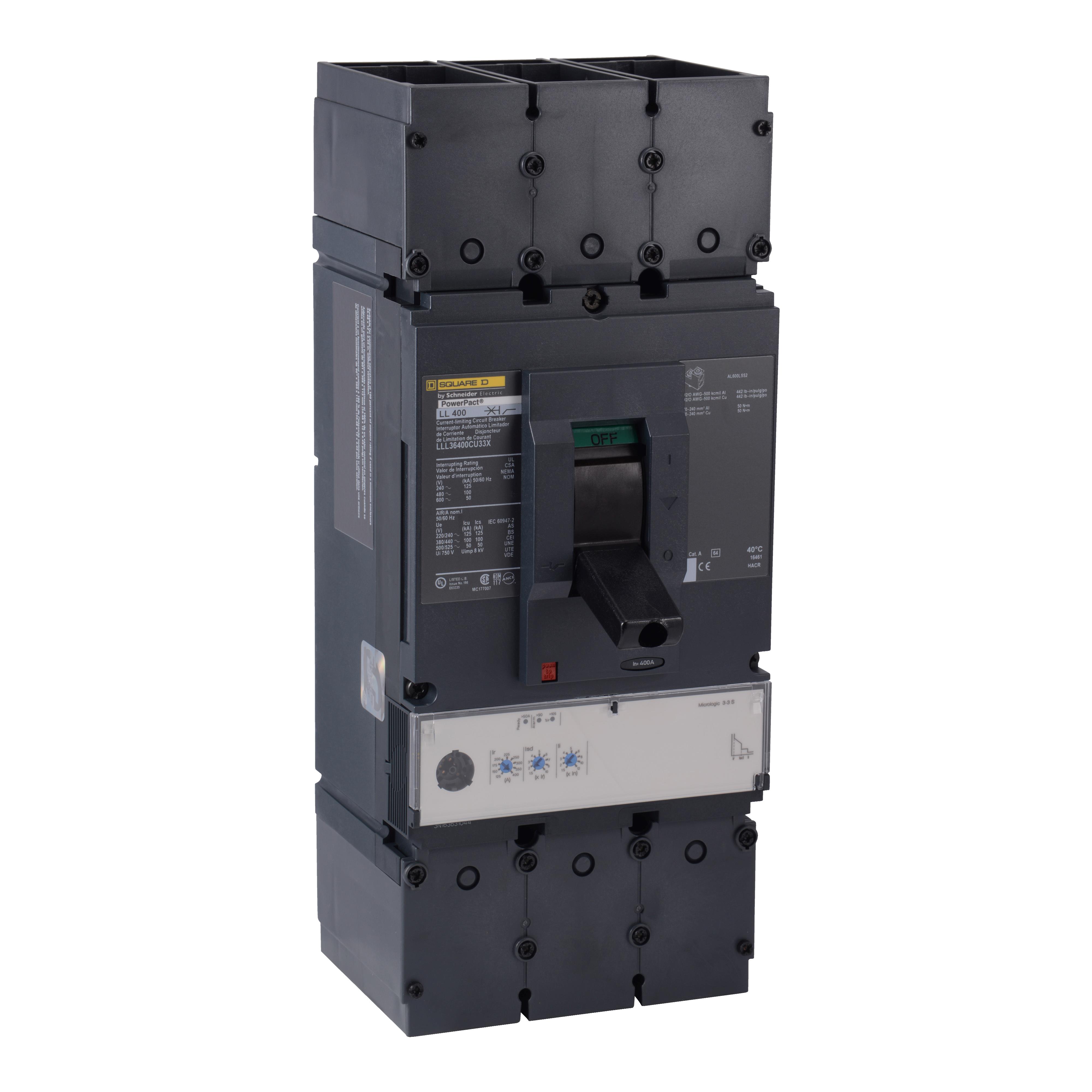 【LGL36400U33X】MOLDED CASE CIRCUIT BREAKER 600V
