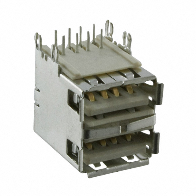 【72309-8034BLF】CONN RCPT USB2.0 TYPEA STACK R/A