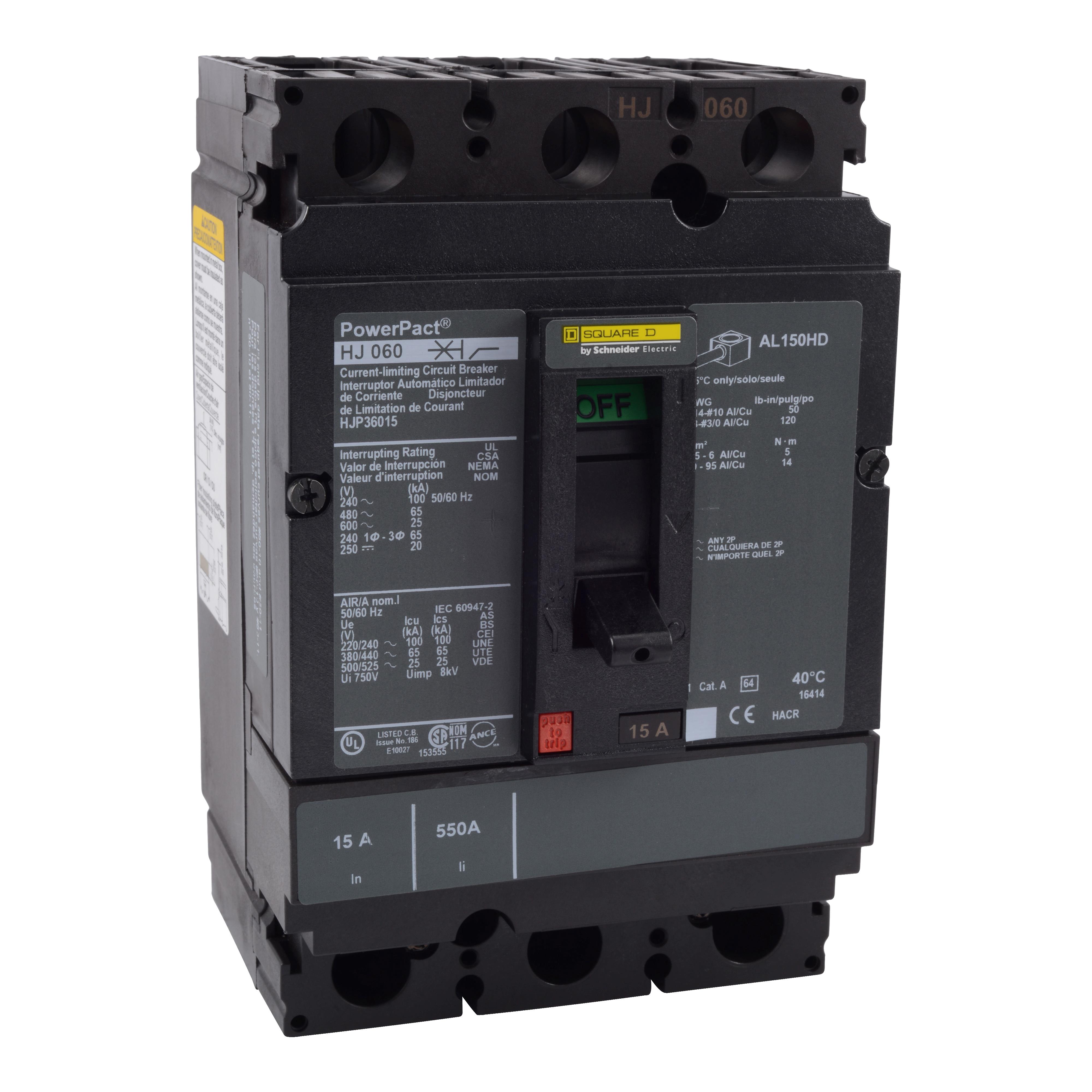 【HJP36080】MOLDED CASE CIRCUIT BREAKER 600V