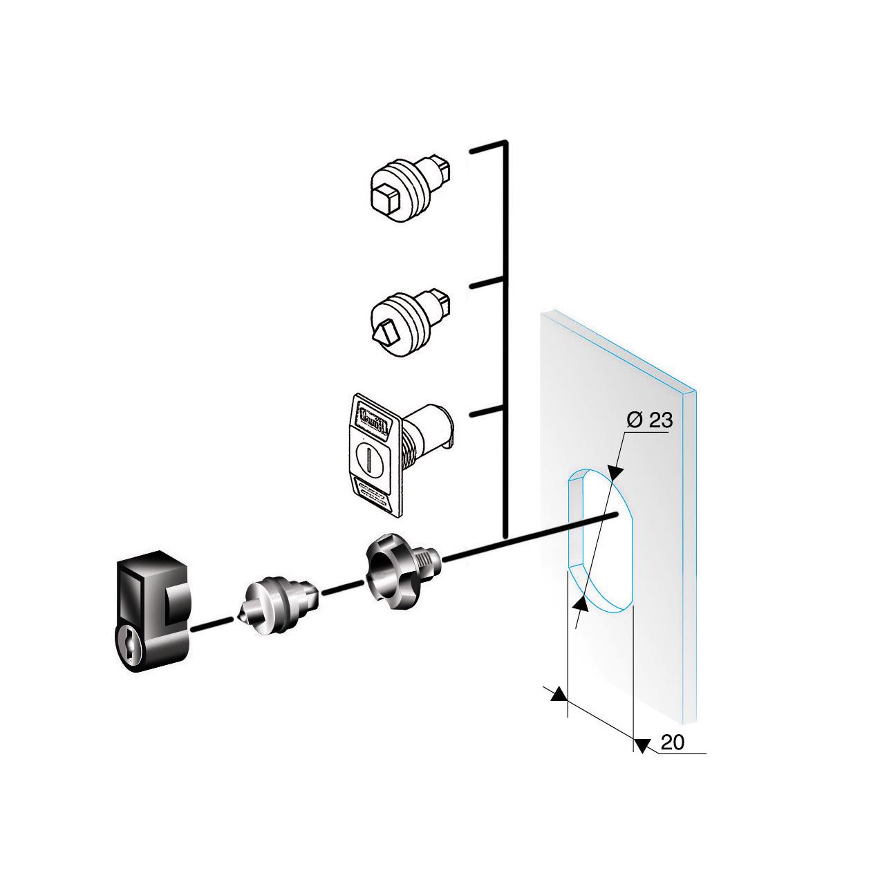 【NSYTC8CRN】KIT FOR LOCK MODIF. TC8/CRN