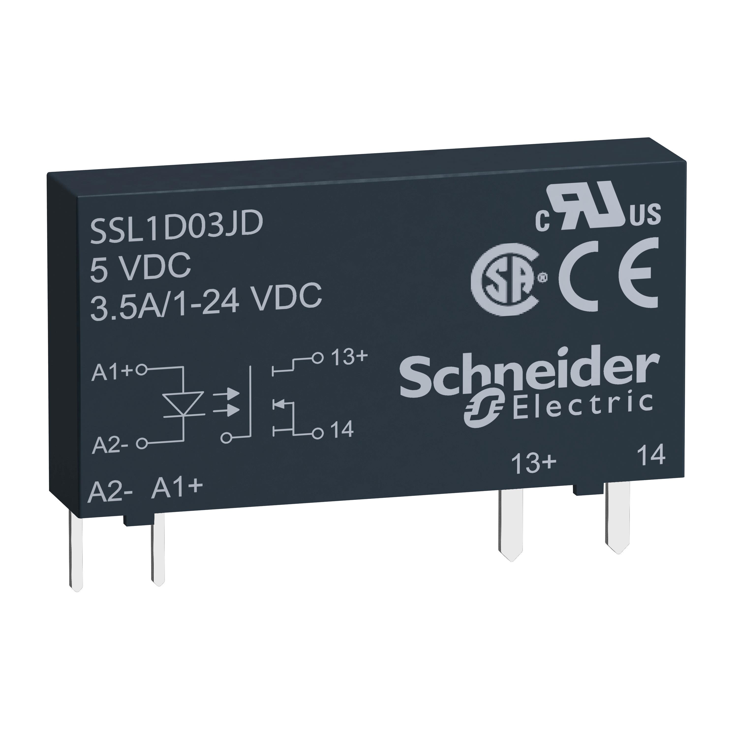 SSR RELAY SPST-NO 3.5A 1-24V【SSL1D03BD】