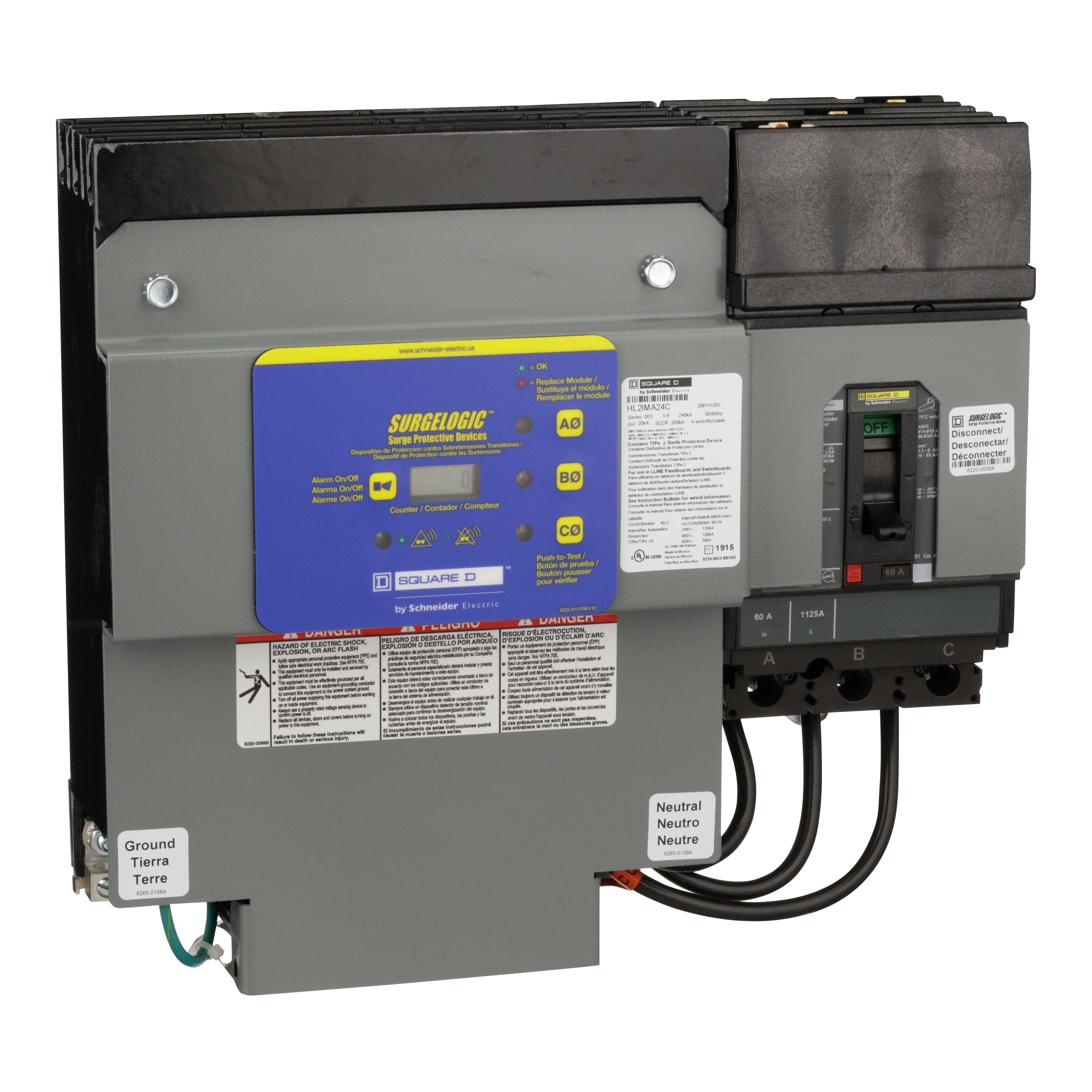 SPD TYPE 2 150VAC MCOV 1 POLE【HL2IMA24C】