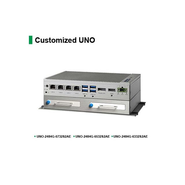 【UNO-2484G-6331BE】I3-6100U, 8G RAM W/4XLAN,4XCOM,1