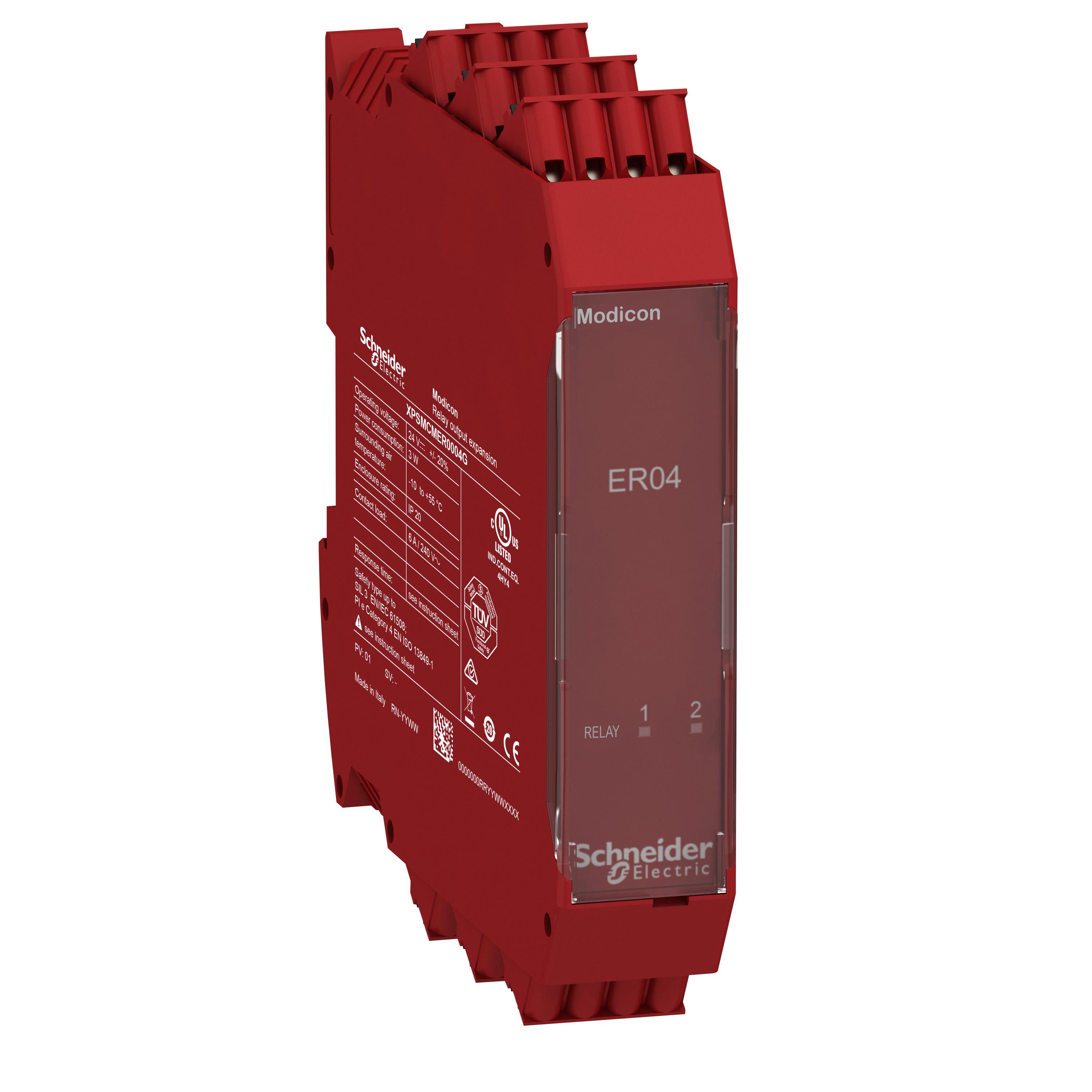 【XPSMCMER0004G】4 SAFETY RELAYS UNIT 4NO+2NC SPR