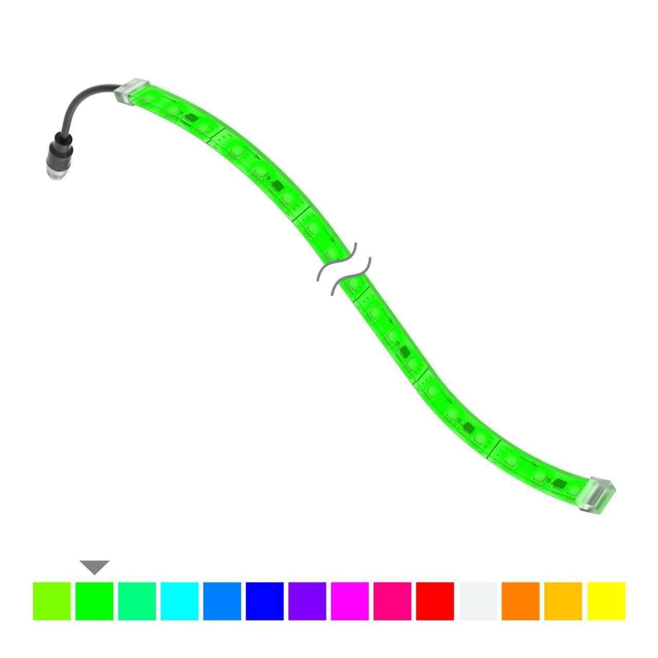 FLEXIBLE STRIP LIGHT, 300MM【WLF12PXRGB300SQP】