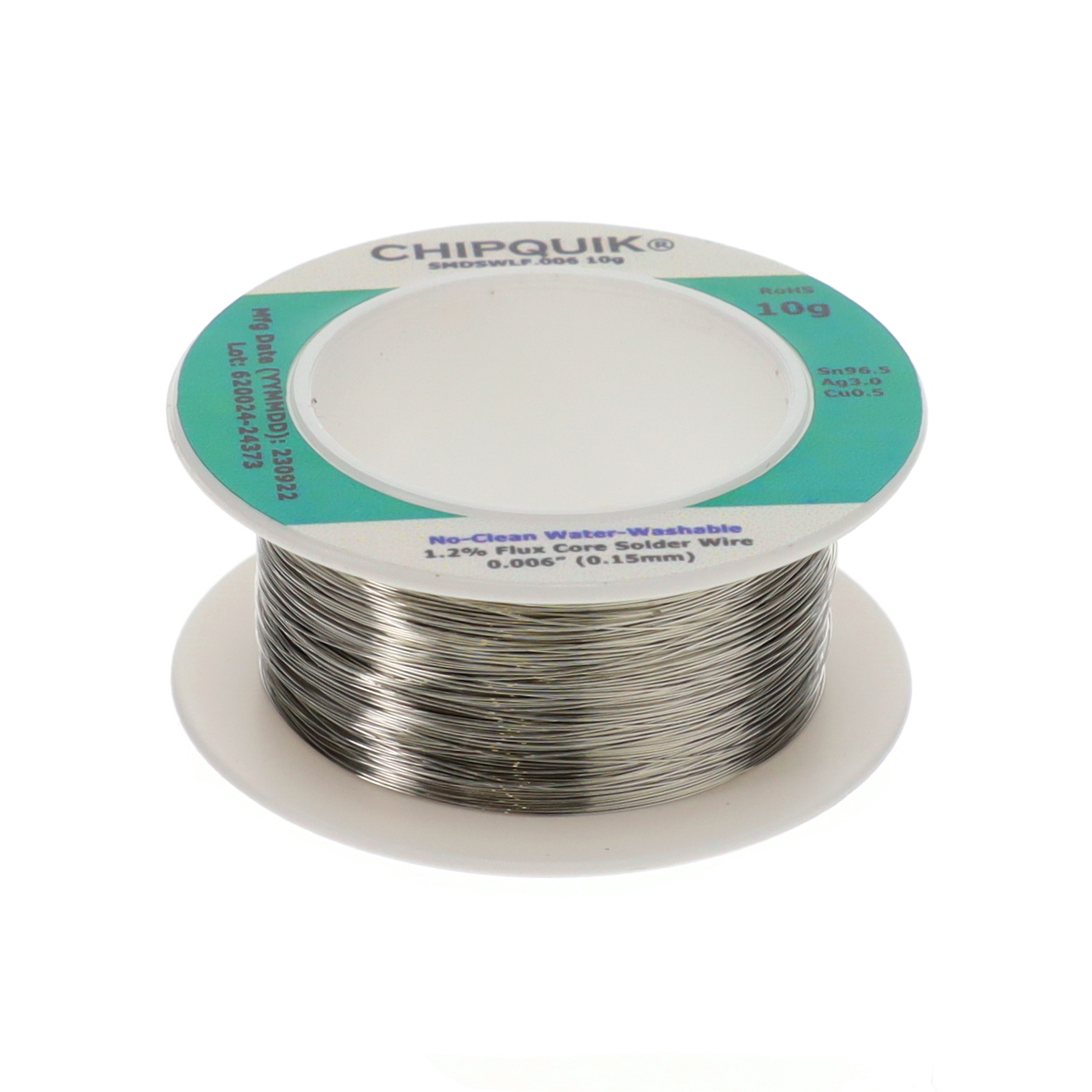 【SMDSWLF.006 10G】SOLDER WIRE SN96.5/AG3/CU0.5