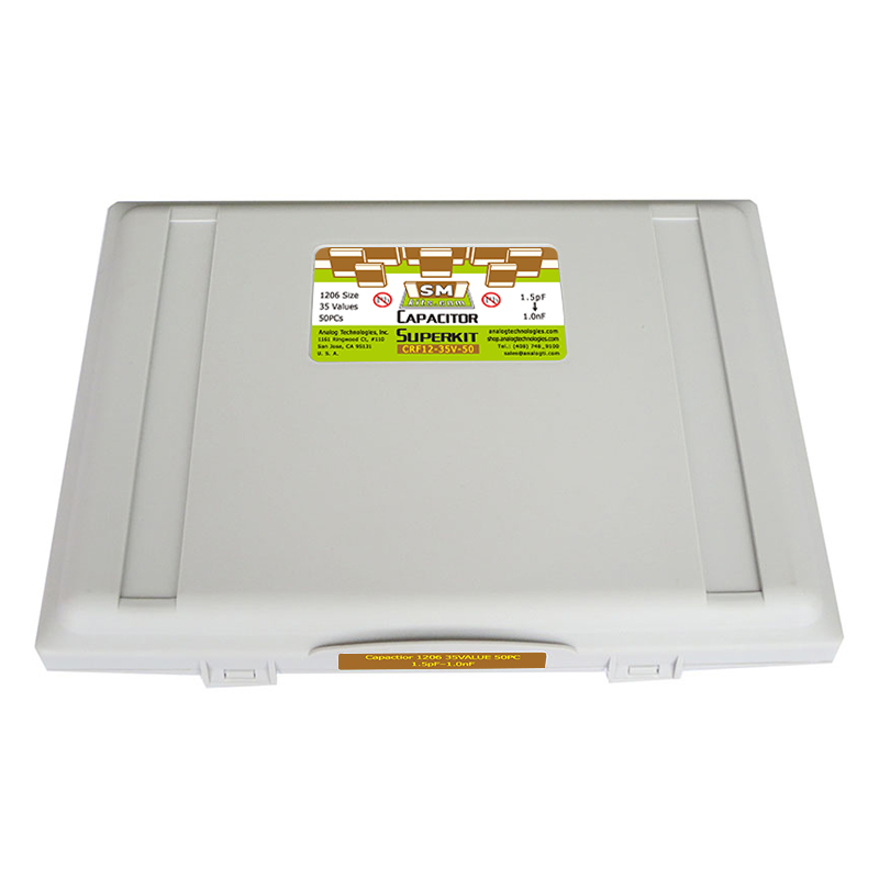 【CRF12-35V-50 RF SERIES CAPACITOR KITS】1206 SIZE 35 VALUES, 0.5PF TO 1.