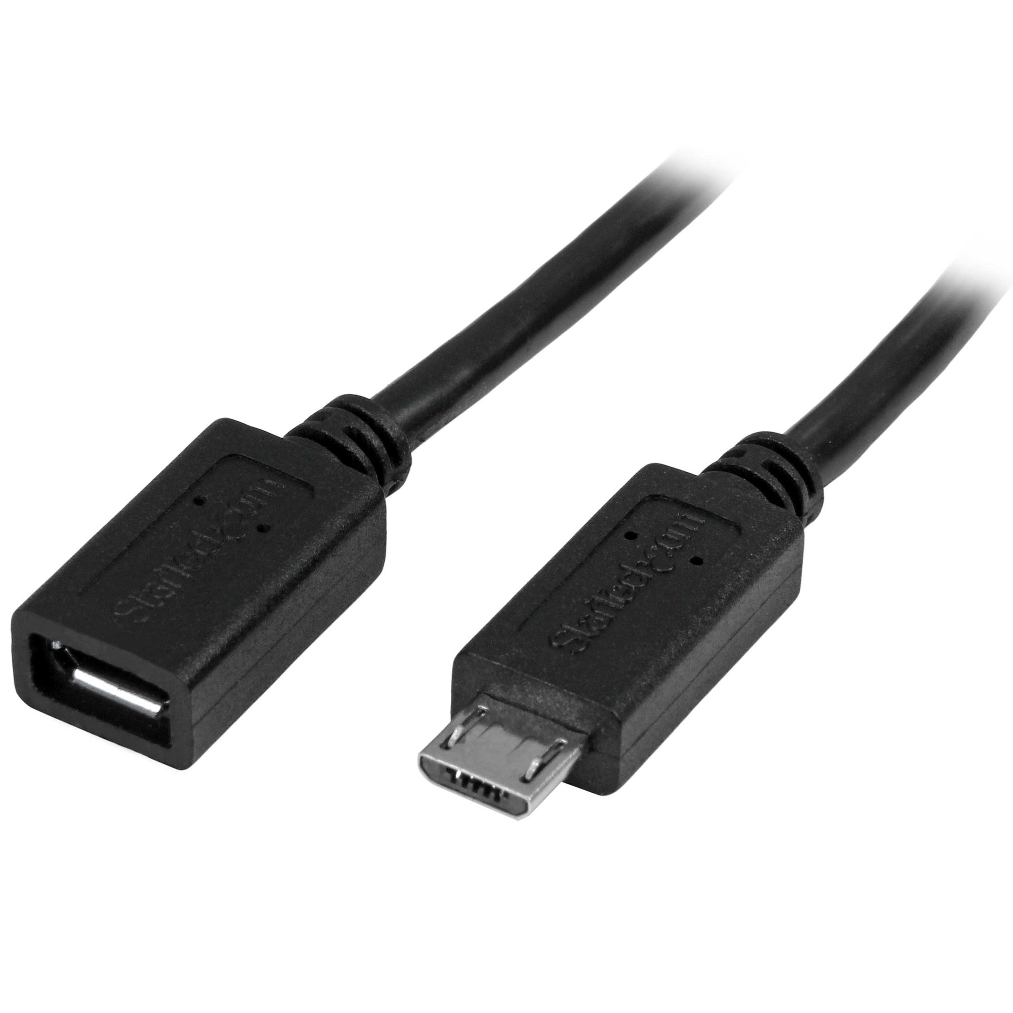 MICRO-USB EXTENSION CABLE - M/F【USBUBEXT50CM】