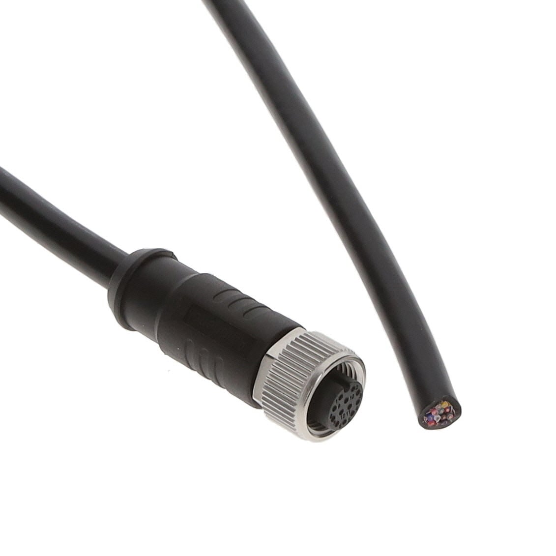【MSAS-12BFFM-SL8D03】CIR CBL 12POS PLUG TO WIRE 9.84'