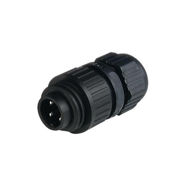 CONN RCPT MALE 4POS SILVER SCREW【CA 3 LS】