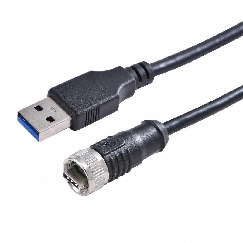 【A-USB31C-30A-200-WP】USB CABLE, 2000MM,  AWG30+32+23,
