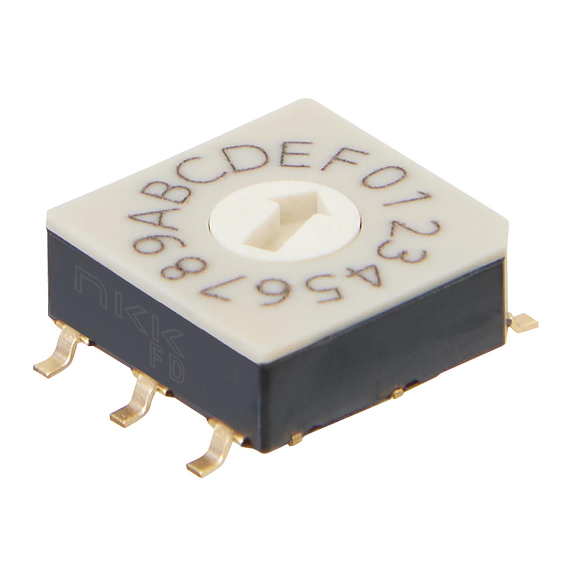 【FD02FC16P-R】SW ROTARY DIP HEX COMP 100MA 5V [digi-reel品]