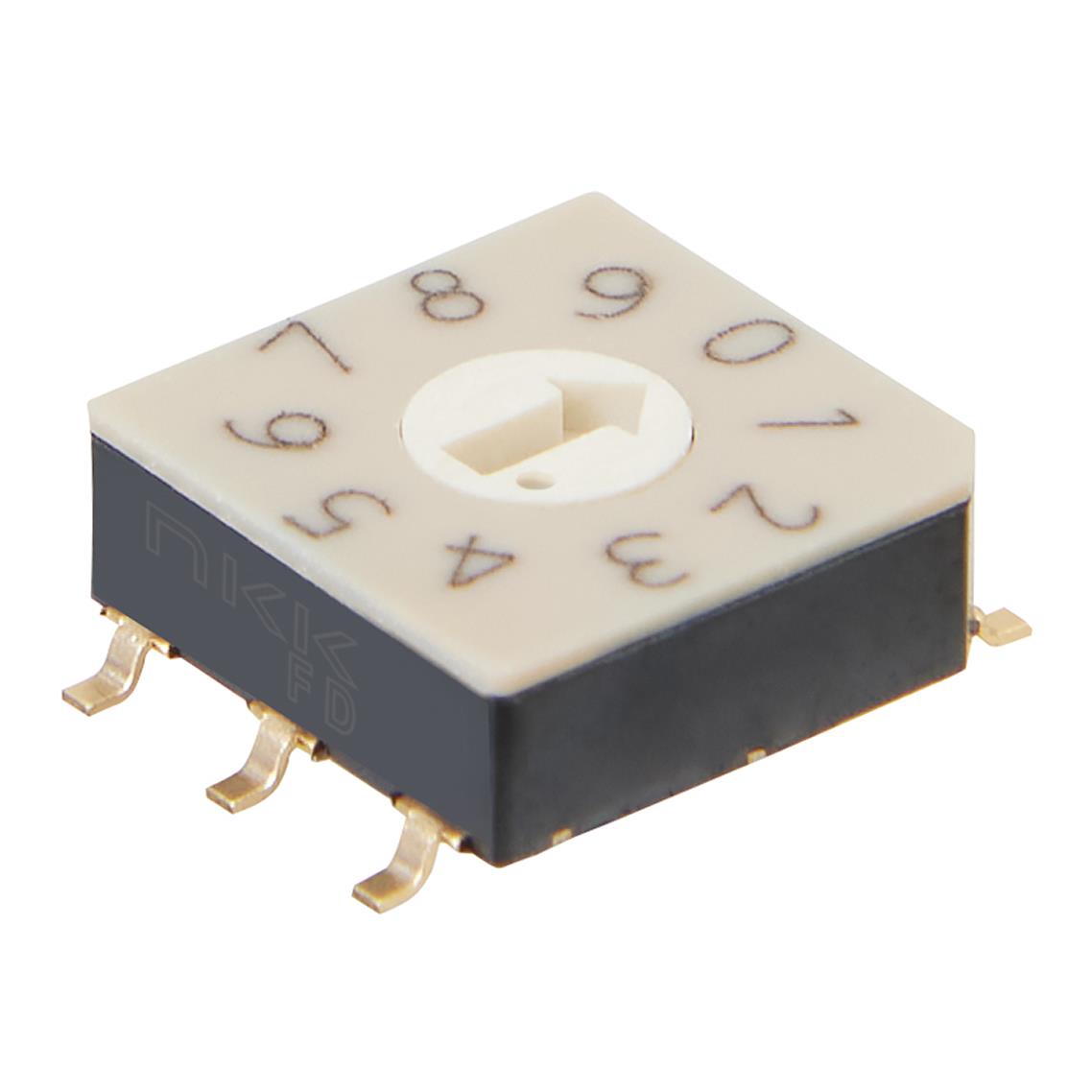 【FD02FR10P-R】SWITCH ROTARY DIP BCD 100MA 5V