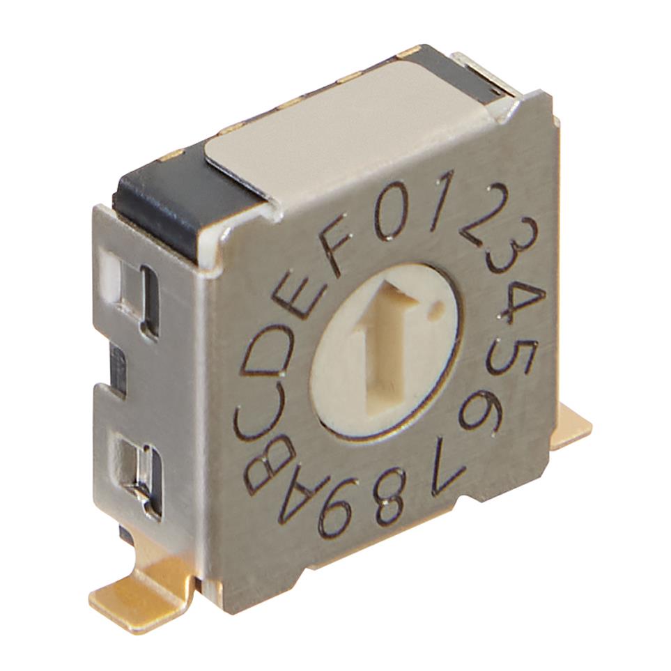 【FD02FR16H-R】SWITCH ROTARY DIP HEX 100MA 5V [digi-reel品]