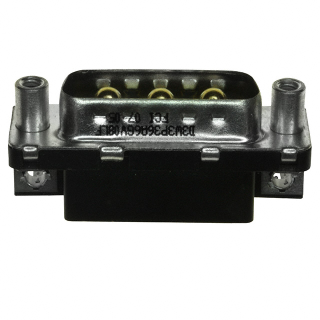 CONN D-SUB PLUG 3POS R/A SOLDER【D3W3P36A6GV08LF】