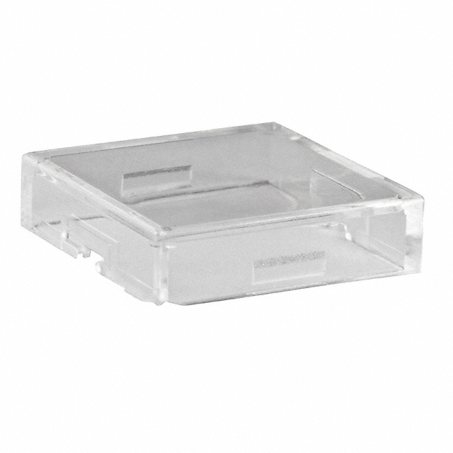 【AT4074J】CAP PUSHBUTTON SQUARE CLEAR