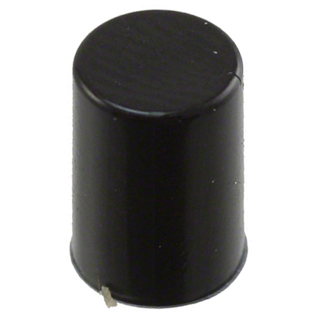 【G003A】CAP PUSHBUTTON ROUND BLACK
