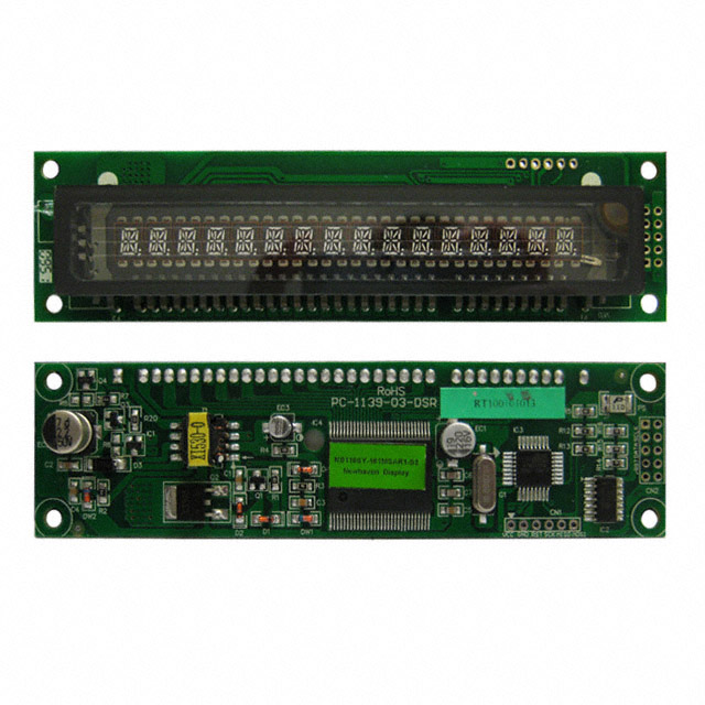 【M0116SY-161MSAR1-S2】MODULE VFD CHAR 1X16 5.00MM