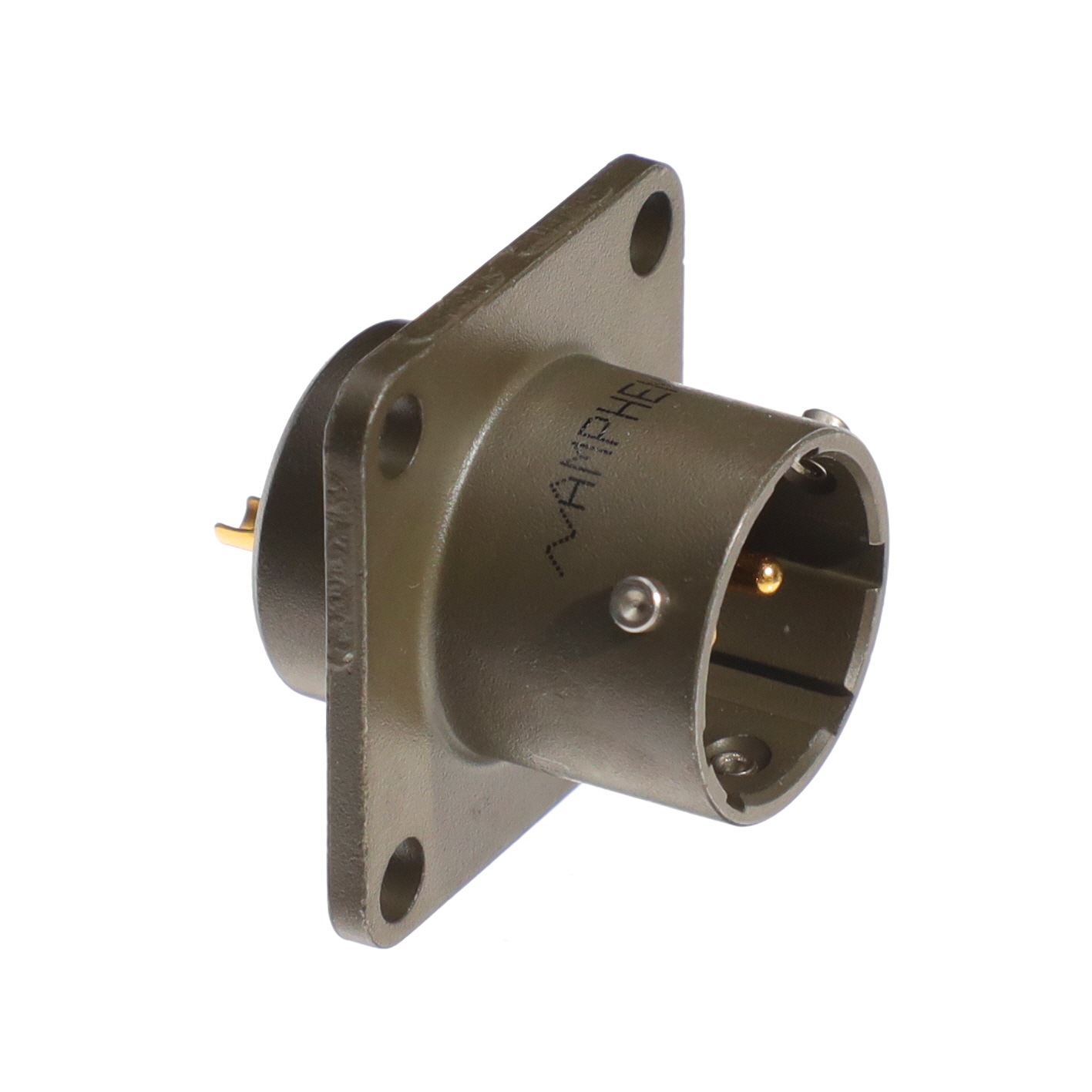 【PT02E-10-2P】CONN RCPT MALE 2P GOLD SLDR CUP