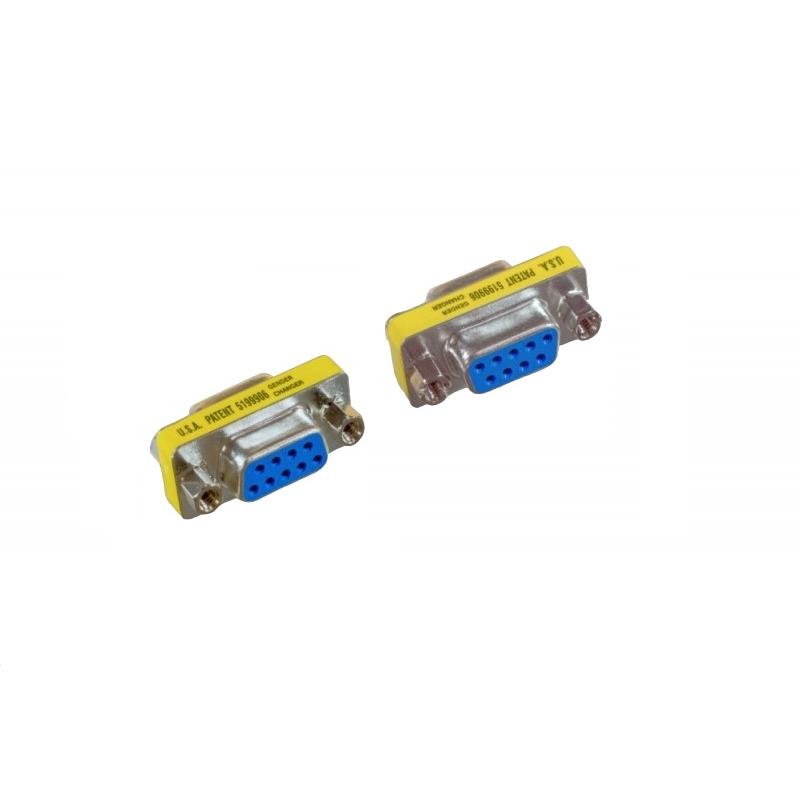DSUB GENDER CHANGER DB9 F/F【MINIGC-9C6】