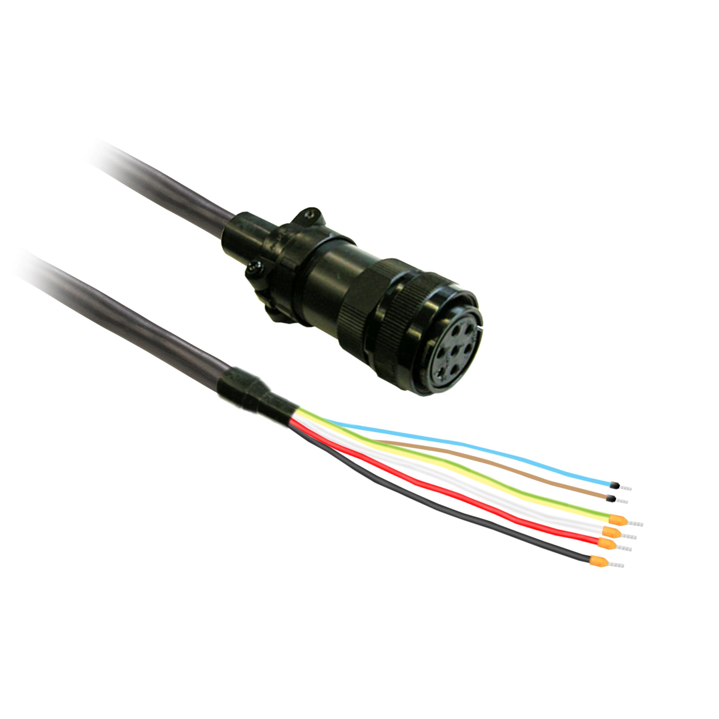 【VW3M5D4FR50】PWR CABLE 5M, 3.3MM , BCH2, BRK,