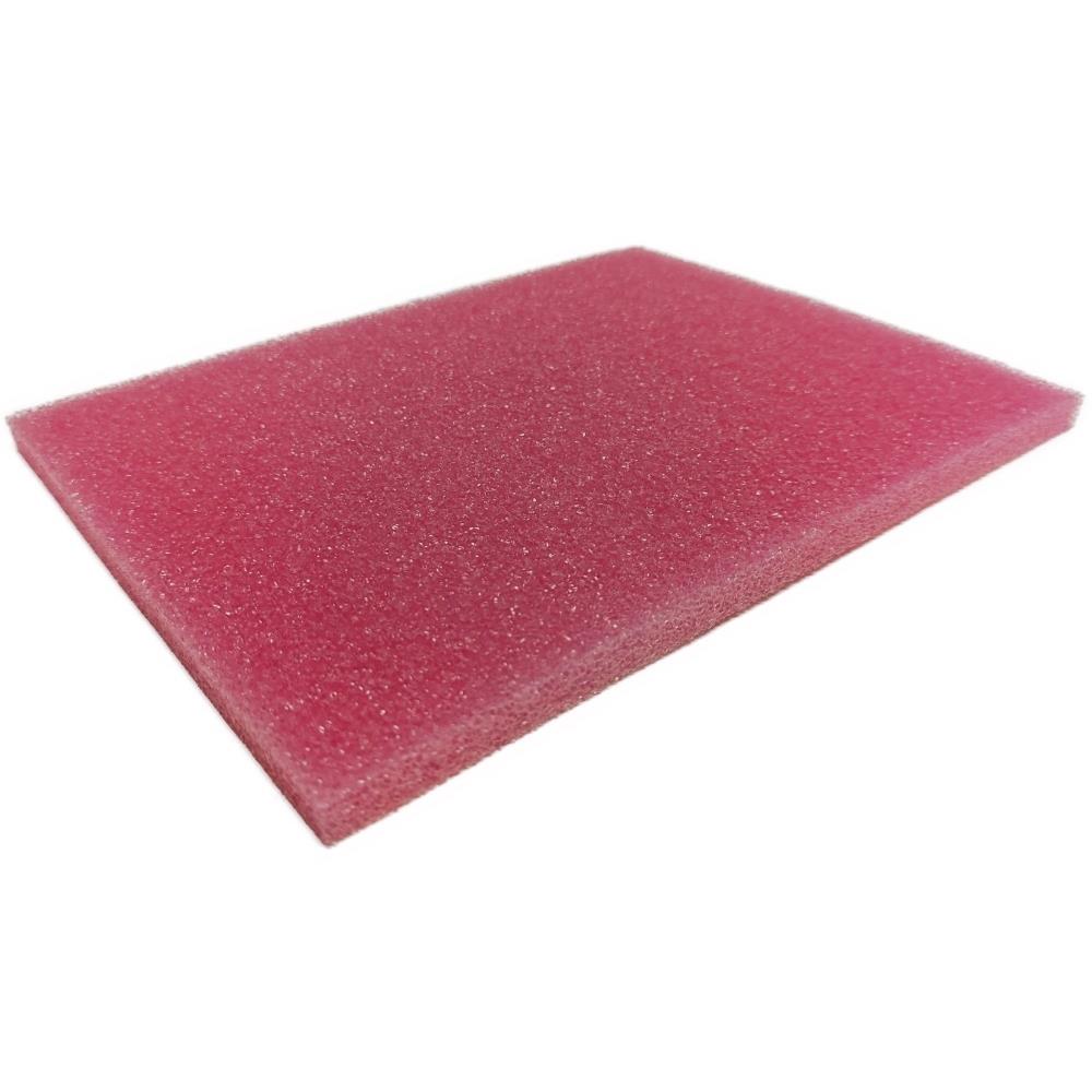 【ESD-FOAM-PINK-12X9X0.5】PINK ESD FOAM, LEAD INSERTION GR