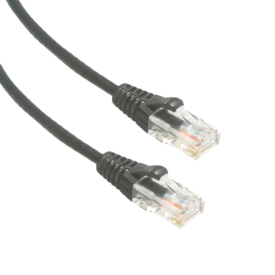 UTP SLIM CAT6A 28AWG BLACK 7'【MP-6A28GNSBLK-007】