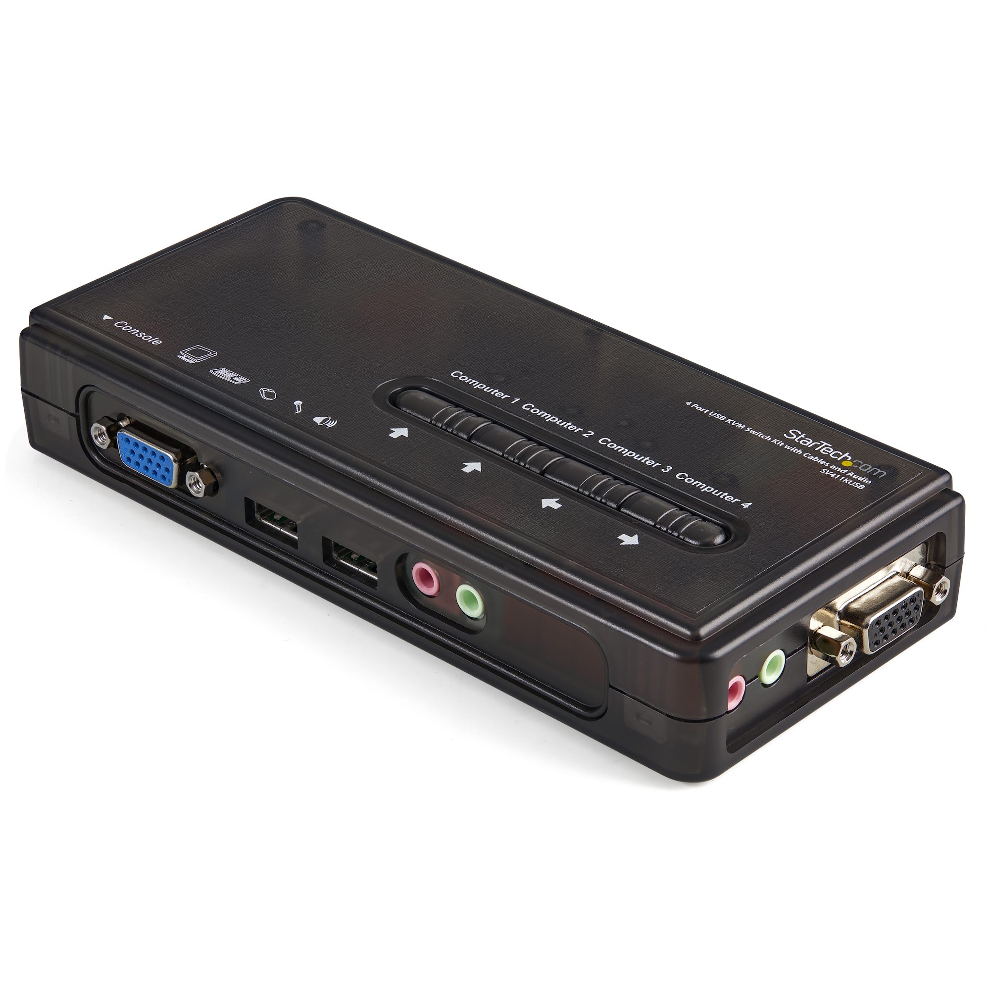 【SV411KUSB】4 PORT BLACK USB KVM SWITCH KIT