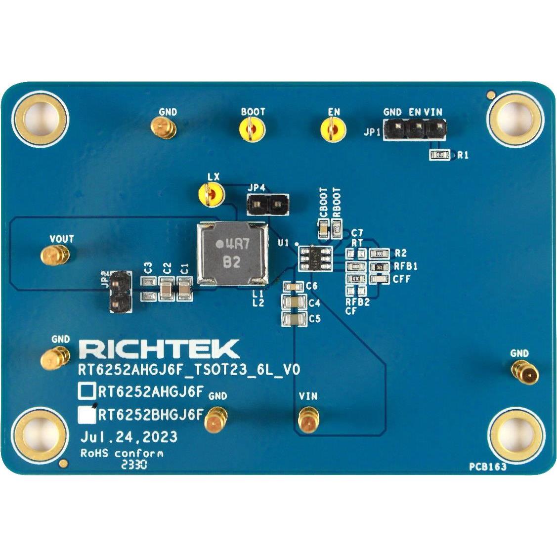 【EVB_RT6252BHGJ6F】EVAL BOARD FOR RT6252B