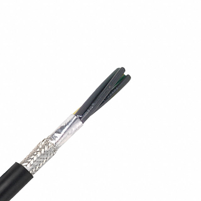 CABLE 4COND 12AWG BLK SHLD 100'【761204】