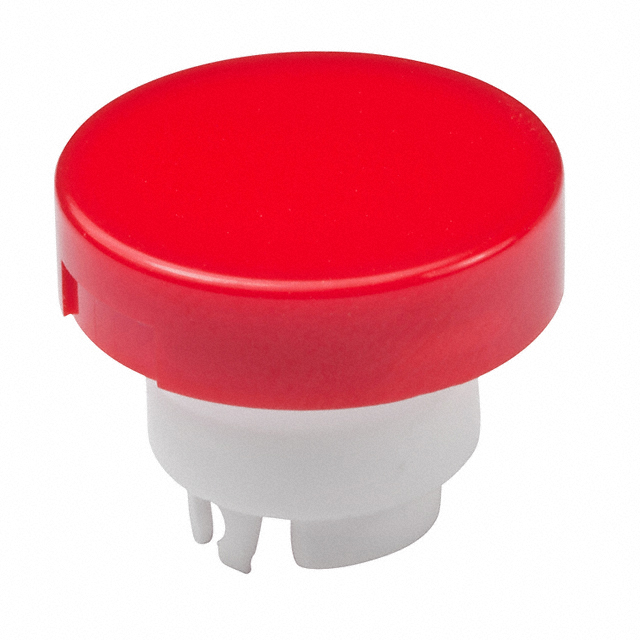 CAP PUSHBUTTON ROUND RED/WHITE【AT3002CB】
