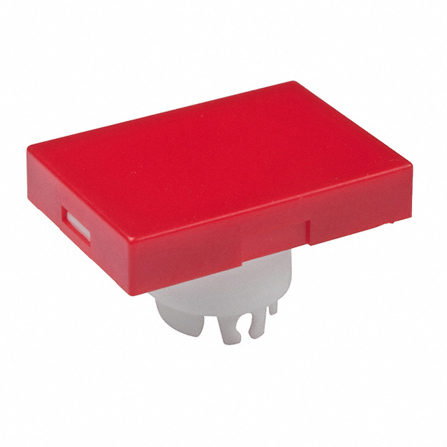 【AT3003CB】CAP PUSHBUTTON RECT RED/WHITE