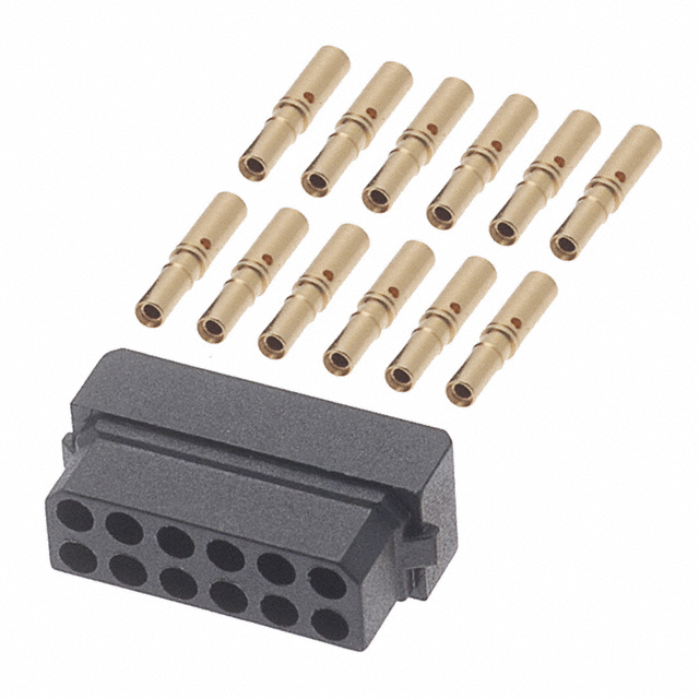 【M80-8881205】CONN RCPT 12POS CRIMP 24-28AWG