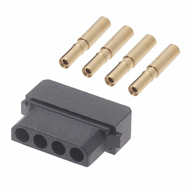 【M80-8980405】CONN RCPT 4P CRIMP 24-28AWG GOLD