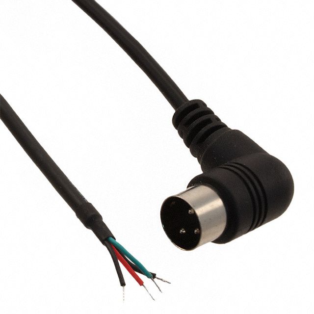 【10-00525】CIRC CBL 3POS RCPT RA TO WIRE 6'