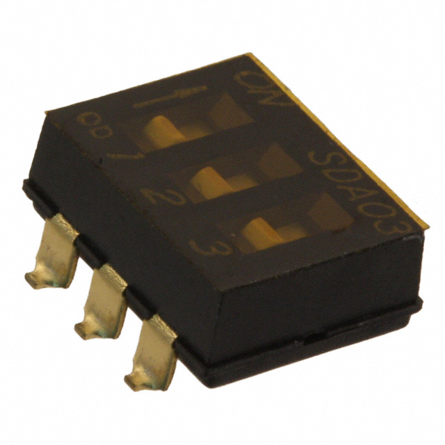 【SDA03H0SBR】SWITCH SLIDE DIP SPST 0.025A 24V [digi-reel品]
