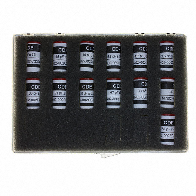 【MIN300VKIT1】CAP KIT MICA 3.3PF-150PF 65PCS