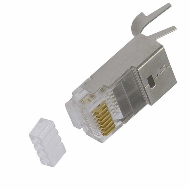 【RJ45-7S】CONN MOD PLUG 8P8C SHIELDED