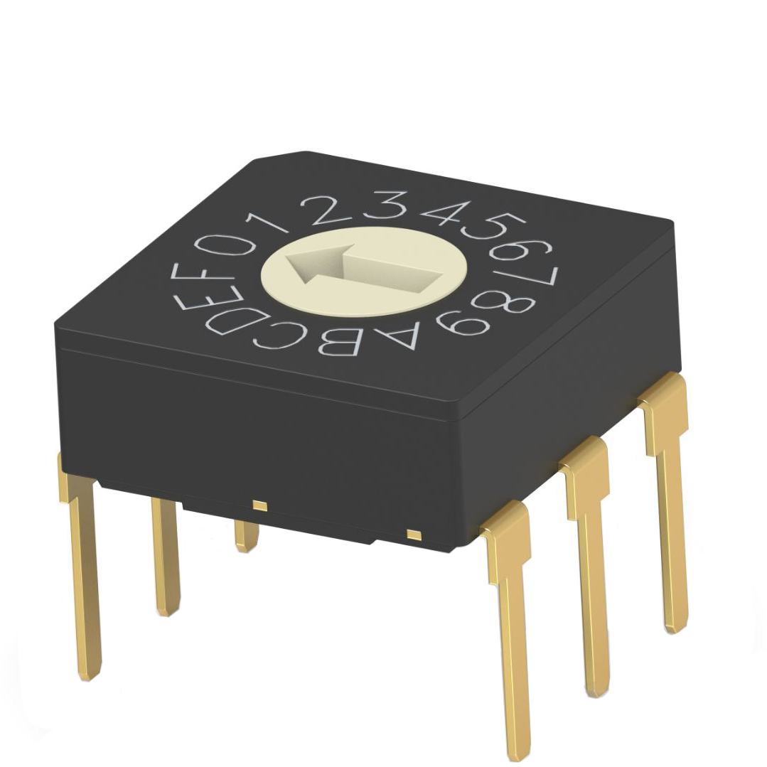 SWITCH ROTARY DIP HEX 0.4VA 20V【MRSSV1DR16THT】
