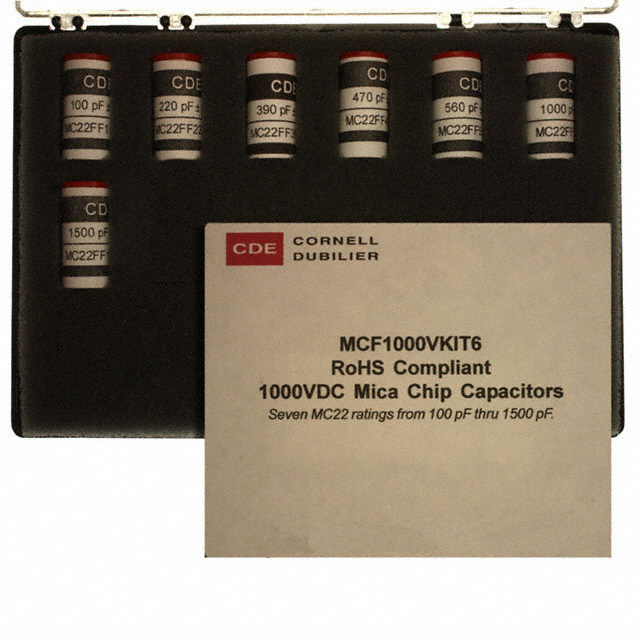 【MCF1000VKIT6】CAP KIT MICA 100PF-1500PF 35PCS