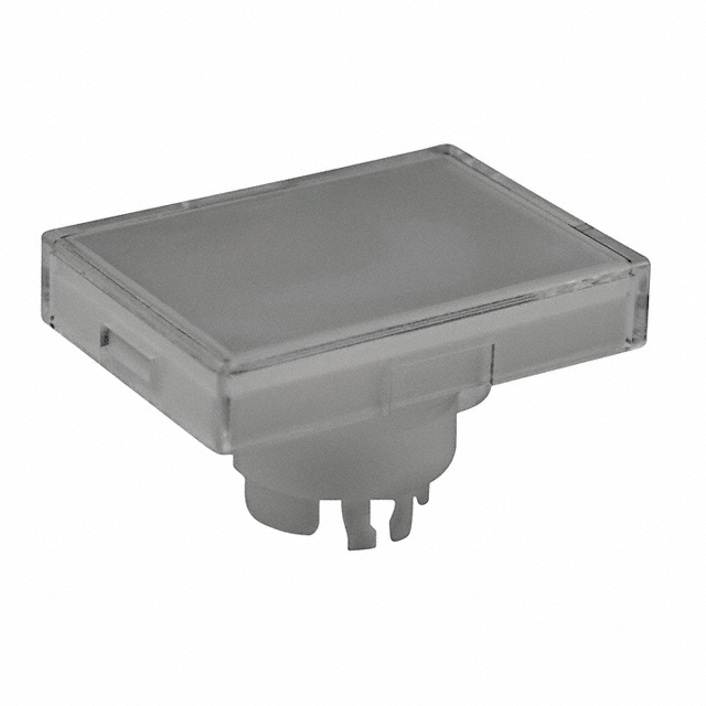 CAP PUSHBUTTON RECT CLEAR/WHITE【AT3016JB】