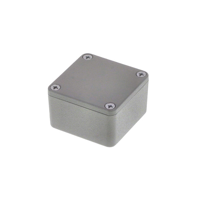 【1590LBGY】BOX ALUM GRAY 1.99"L X 1.99"W