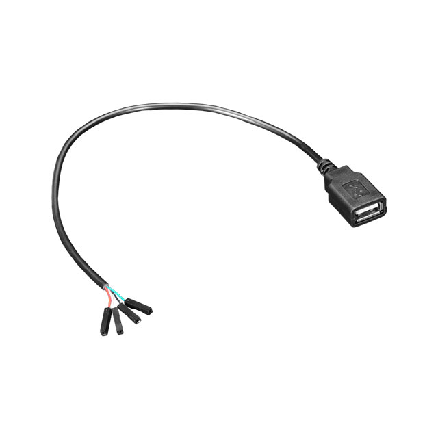 【4449】CBL ASSY USB F RCPT TO CBL 0.98'
