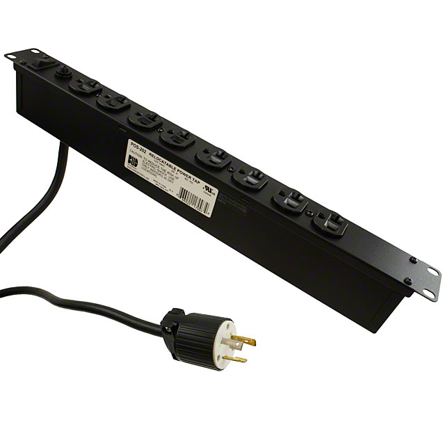 【POS-202】POWER STRIP 19" 20A 8OUT 12'C