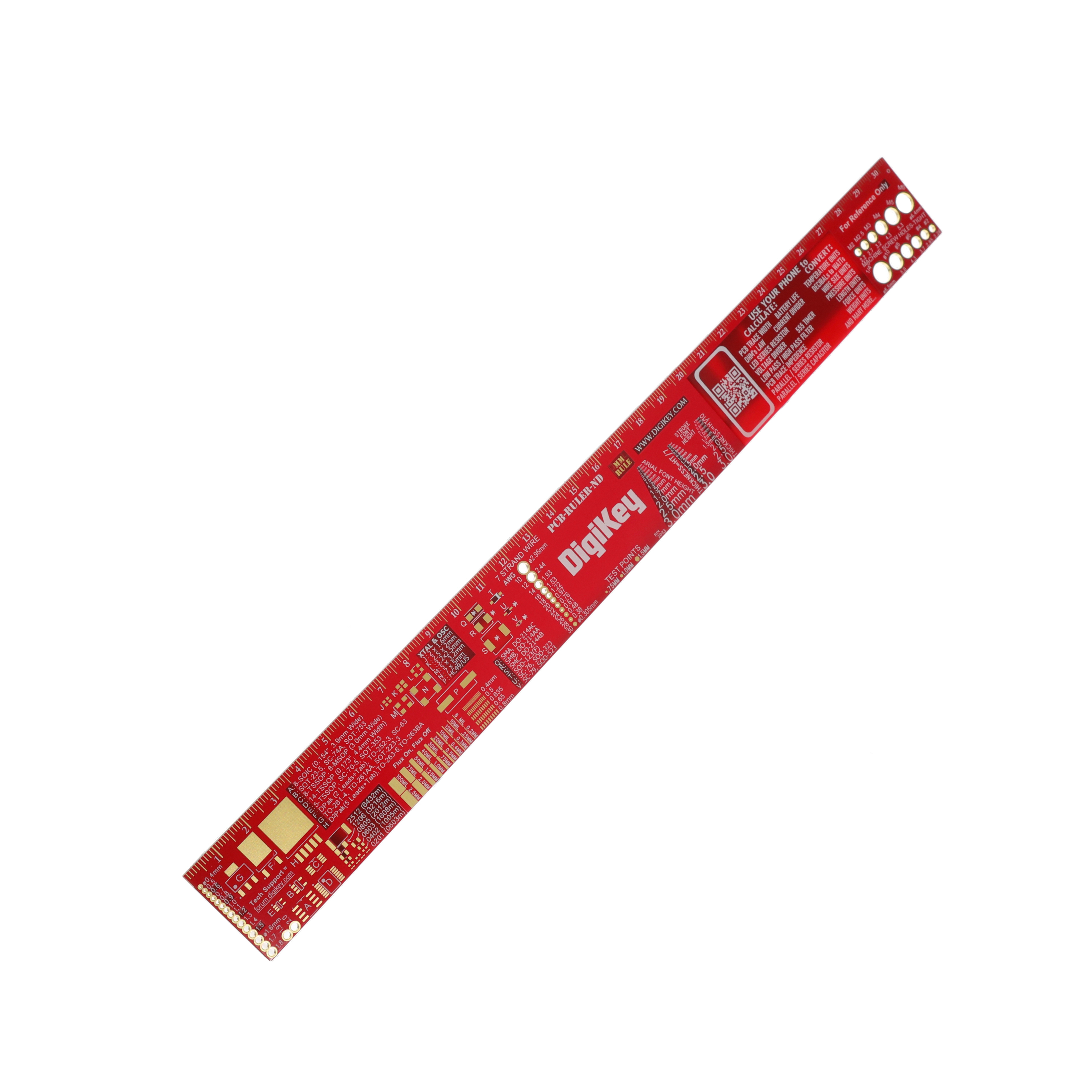 【DKS-PCB-RULER-12INCH】PCB LAYOUT REFERENCE RULER 12"