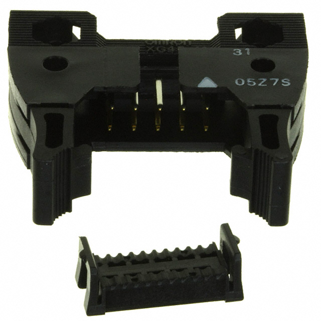 【XG4E-1031】CONN PLUG 10POS IDC 28AWG GOLD