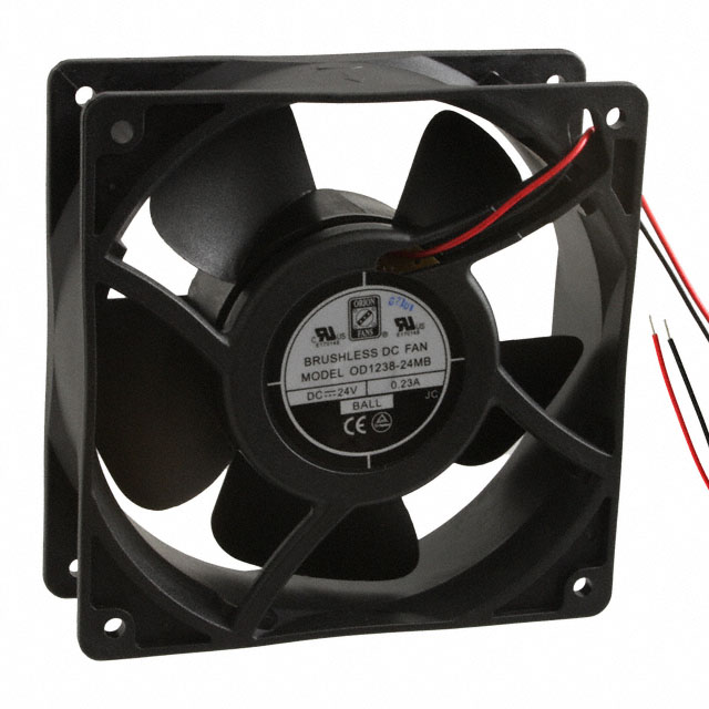【OD1238-24MB】FAN AXIAL 120X38MM 24VDC WIRE